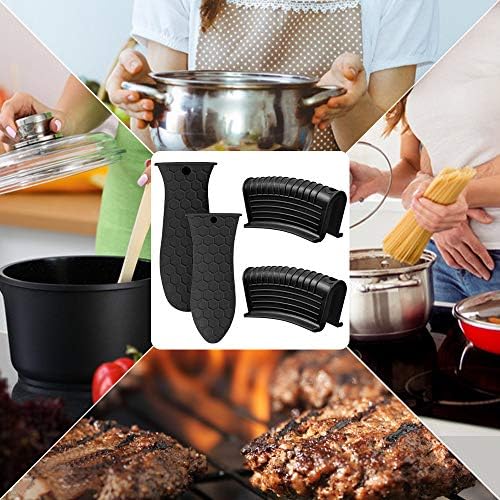 Silicone Hot Handle Holder, Heat Resistant Potholder Cookware Handle Cast Iron - Image 7