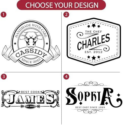 Custom Grill Master Aprons for Men, Mens Grilling Gifts for Fathers Day - Image 3