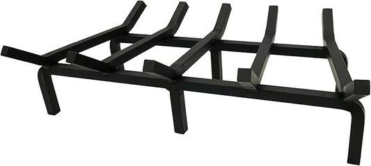 SteelFreak Super Heavy Duty Steel Fireplace Grate - Made in The USA (24 Inch)