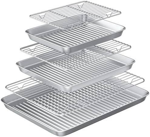 Baking Sheet with Cooling Wire Rack Set by Rottay