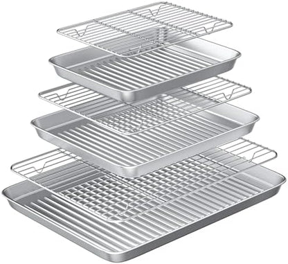 Baking Sheet with Cooling Wire Rack Set by Rottay