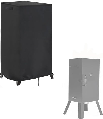 Smoker Cover Fit for Masterbuilt MB20070210 Analog Electric Smoker, Waterproof Outdoor Grill Smoker Covers,Black (23" L x 21" W x 38" H)