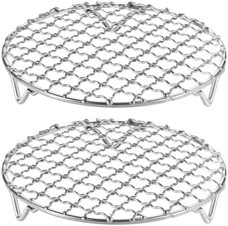 HARFINGTON 2pcs Round Cooking Rack 5.9-inch 201 Stainless Steel Cross Wire by HARFINGTON