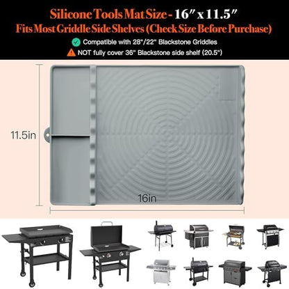 Silicone Grill Mat for Blackstone Griddle Accessories - Image 6