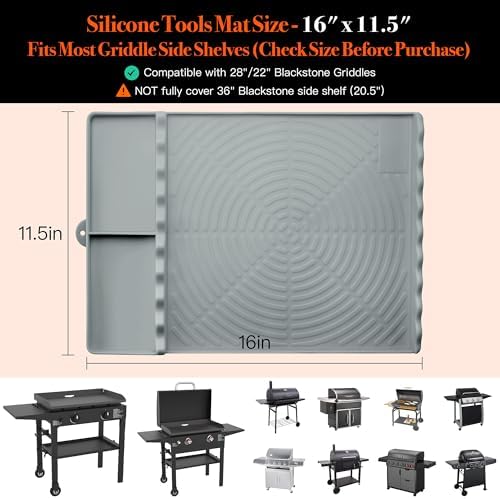 Silicone Grill Mat for Blackstone Griddle Accessories - Image 6