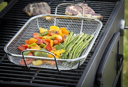 TableCraft BBQ Rectangular Grilling Basket - Image 4