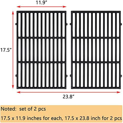 GasSaf 7638 Grill Grates for Weber Spirit 300 310 315 320 330, 17.5x12 Cast - Image 2