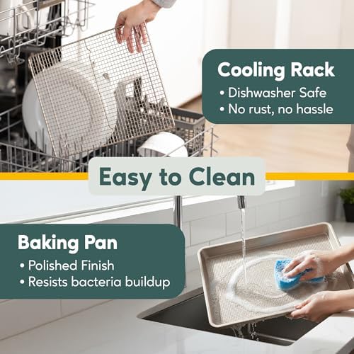 Aluminum Baking Sheet with Cooling Rack Set - Image 6
