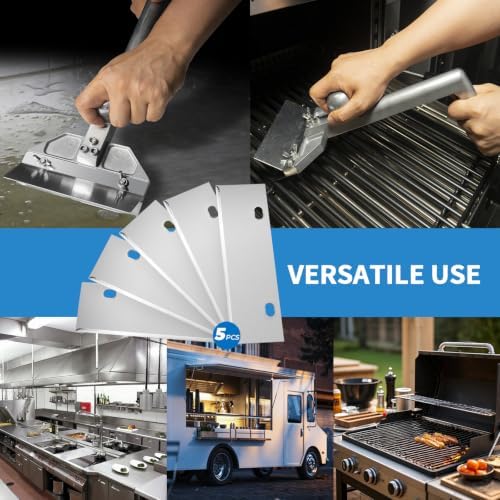Grill Scraper Blades Replacement Heavy Duty Griddle Blades Commercial Kitchen - Image 4