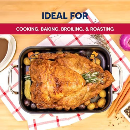 HIC Kitchen Roasting V-Shaped Baking Rack, Nonstick-Coated Steel, Fits Smaller - Image 2