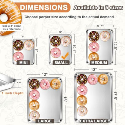 10.4" Baking Sheet Pan, Joyfair Stainless Steel Toaster Oven Trays - Image 7