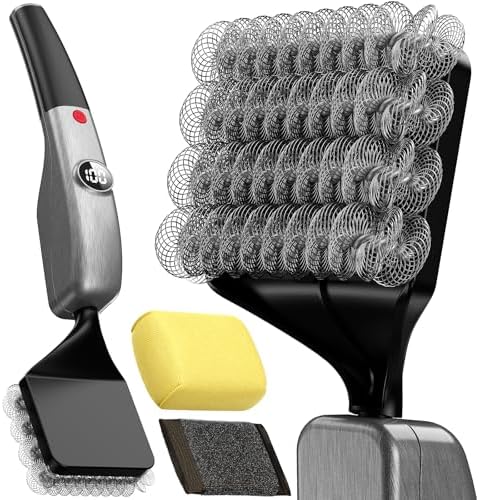 Reciprocating Electric Grill Brush, Fire-Resistant BBQ Grill Brush, by Unknown