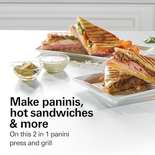 Hamilton Beach Panini Press, Sandwich Maker & Electric Indoor Grill - Image 2