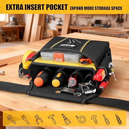 UUP Tool Belt for Men, 10 Pockets Magnetic Tool Pouch Heavy Duty Toolbelt - Image 4