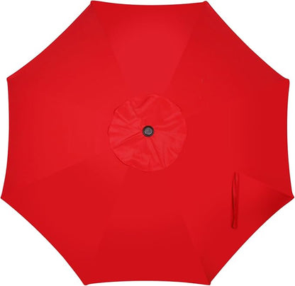 9' Outdoor Patio Umbrella, Outdoor Table Umbrella, Yard Umbrella, Market - Image 4