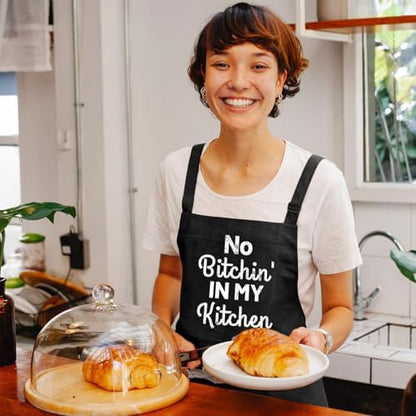 Rosoz Funny BBQ Black Chef Aprons - Image 5