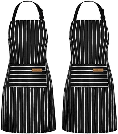NLUS 2 Pack Cooking Aprons for Women by NLUS