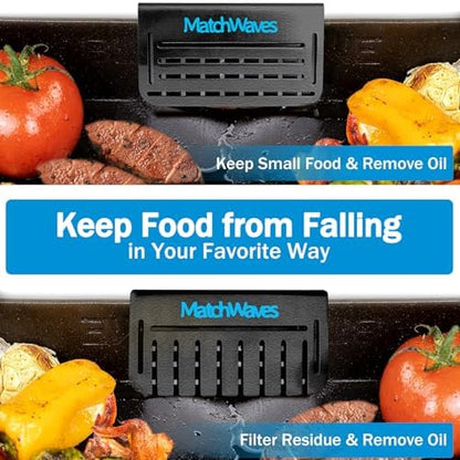 Grease Gate Blocker for Blackstone Griddle, Mesh Screen for Blocking Food from - Image 4