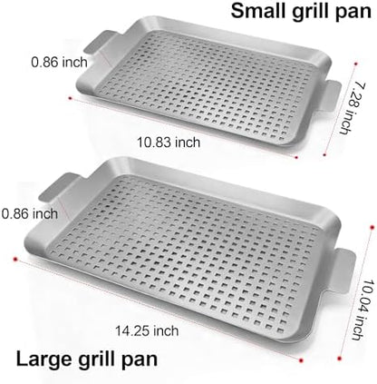 Grill Pan Set of 2, Grill Topper - Image 3
