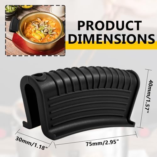 Bonsicoky 2 Pack Silicone Hot Pan Handle Holder - Image 2