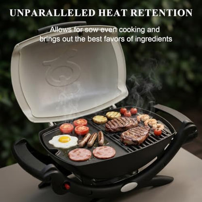 QuliMetal Cast Iron Griddle for Weber Q100, Q1000 and Q1200 - Image 6