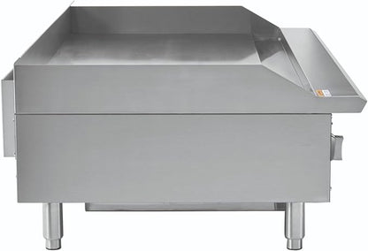 Kratos 48" Wide Commercial Countertop Griddle, Gas Hot Plate for Restaurants, Manual Controls, 4 Independent Burners, Powerful 120,000 BTU Output (29Y-006)