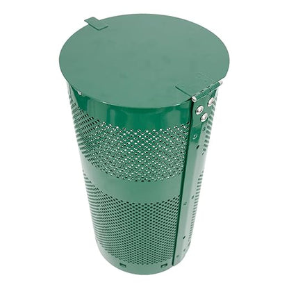 ZERO WASTE USA - The Sentry® Waste Can Gloss Green - 100% Rust-Free, Powder-Coated, Commercial-Grade Aluminum to Withstand Weather. 10-Year Warranty