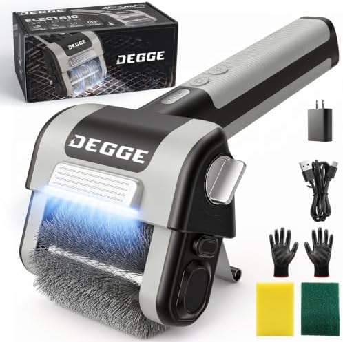 DEGGE Electric Grill Brush, Cordless BBQ Grill Cleaner by DEGGE