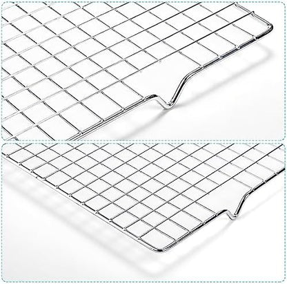 Tebery 2 Pack Heavy-Duty Wire Cooking Rack Baking Racks Fits Half Sheet Pan - Image 3
