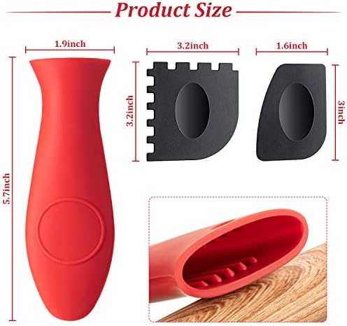 8 Pcs Kitchen Cleaning Set for Dish Cast Iron Pan Grill Skillet Pot Wok - Image 6