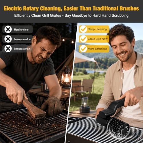 Electric Grill Brush Rechargeable BBQ Cleaning Brush - Image 3