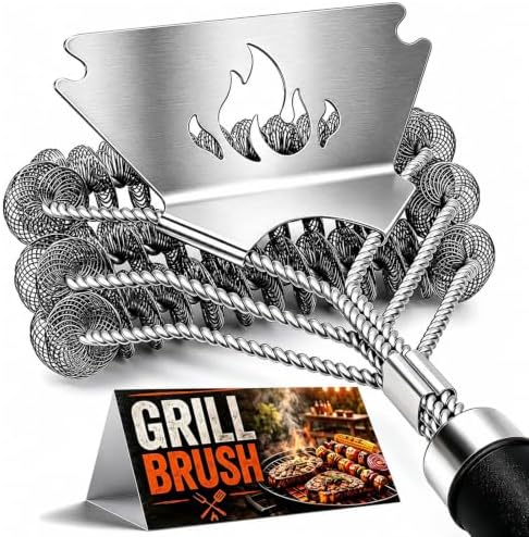Grill Brush and Scraper Bristle Free, Extra Strong Safe Grill Accessories by PePeng