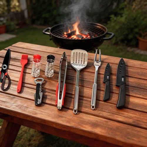 12 Pcs Camping Cooking Utensil Set, Camp Kitchen Set - Image 2