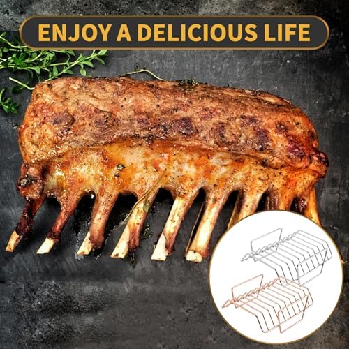 Multi-Purpose Grilling Rack, Rib Rack, V-Rack - Image 7