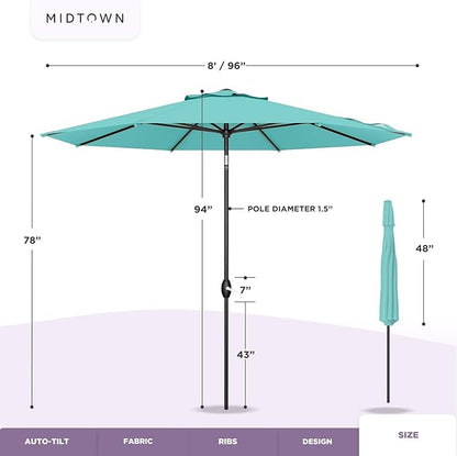 Midtown Umbrellas The Lean Patio Umbrella - Image 6