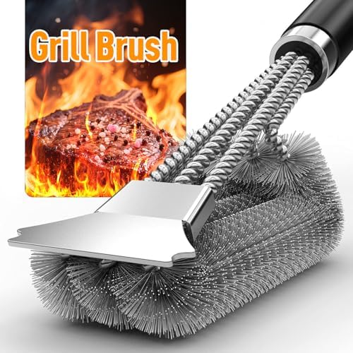 Grill Brush and Scraper, Adjustable Handle BBQ Grill Brush by Unknown
