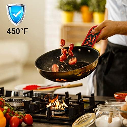 Evoio Cast Iron Skillet Pot Pan Hot Handle Covers - Image 5