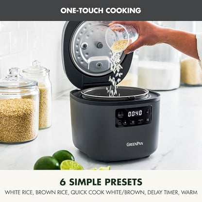 GreenPan Advanced Rice Cooker, 4-Cups Uncooked/8-Cups Cooked - Image 3