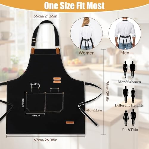APRONPANDA Chef Apron for Men Women - Image 2