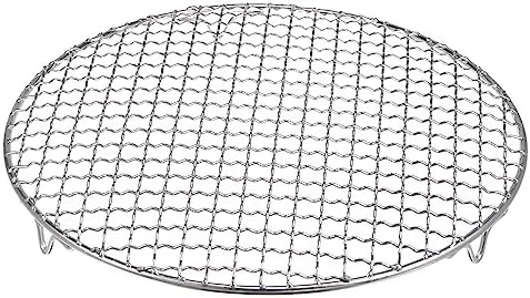 HARFINGTON Round Cooking Rack 10.4-inch 201 Stainless Steel Cross Wire Barbecue by HARFINGTON