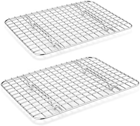 E-far Cooling Baking Rack Set of 2, Stainless Steel Grid Wire by E-far