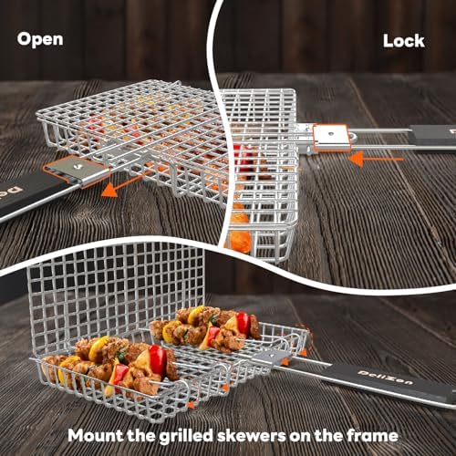 Grill Baskets Fish Grilling Rack - Image 3