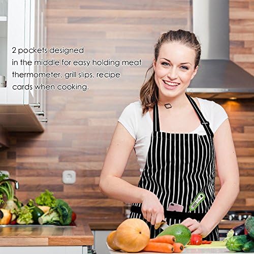 Syntus Apron for Men Women, Adjustable Cooking Kitchen Apron - Image 3