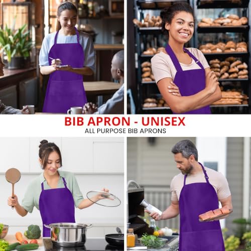 Utopia Kitchen Bib Aprons 2 Pack Adjustable - Image 5