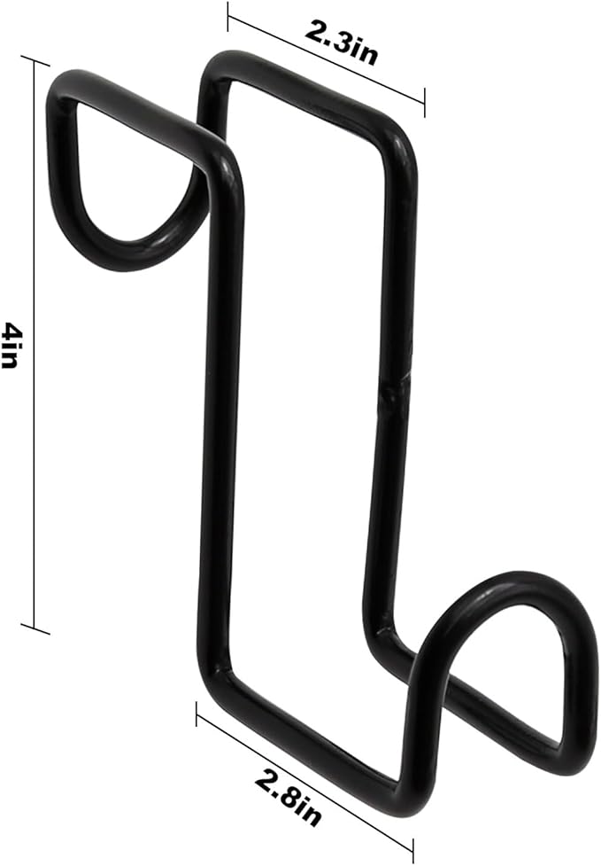 4 Inch Tack Hook, Over Rail Bridle Hooks Heavy Duty Horse Water Bucke, Horse Stall Hooks for Fence Stables Cloakroom Garage (6PCS)
