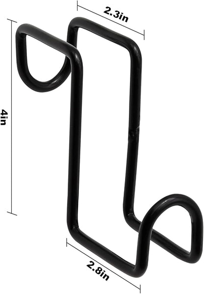 4 Inch Tack Hook, Over Rail Bridle Hooks Heavy Duty Horse Water Bucke, Horse Stall Hooks for Fence Stables Cloakroom Garage (6PCS)