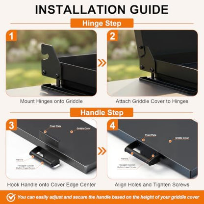 Hinge & Handle Kit for Blackstone Griddles 28" - Image 6