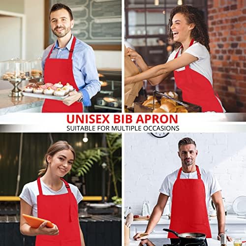 Utopia Kitchen Bib Aprons 10 Pack Adjustable - Image 4
