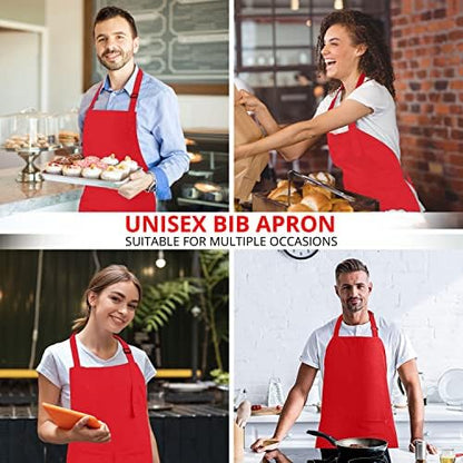 Utopia Kitchen Bib Aprons 10 Pack Adjustable - Image 4