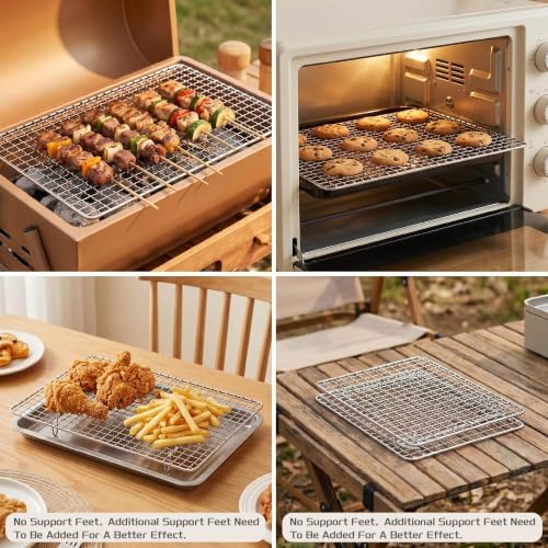 24 PCS 12 "x 8" Disposable Grill Rack Grids, BBQ Roasting Rack - Image 7